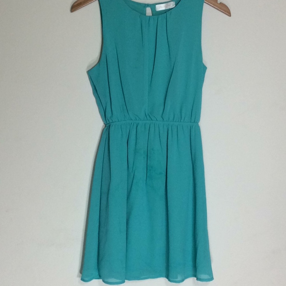 Fresh Tart Aqua Sleeveless Minidress